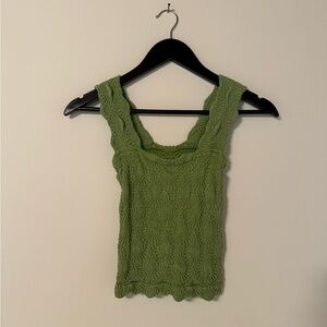 Green free people tank size small